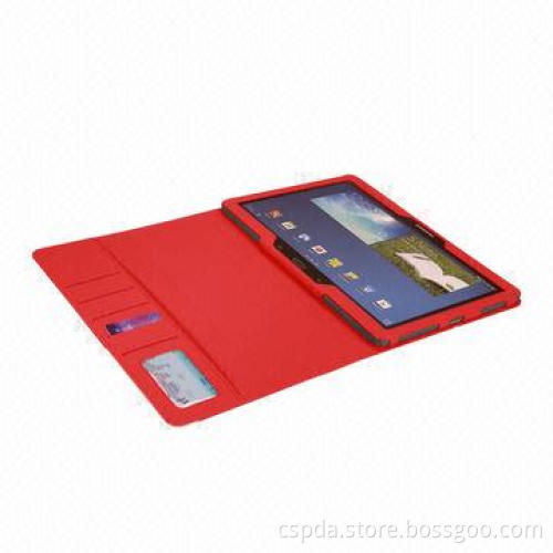 Book Folio Slim pu Case for Samsung Galaxy Note Pro 12.2, with White Stripe and Name Card Slot
